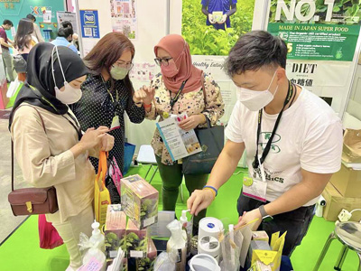 マレーシアのクアラルンプールコンベンションセンターで行われているInternational Beauty Expo（IBE）に出展